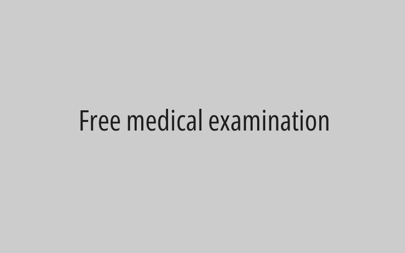 Free medical examination