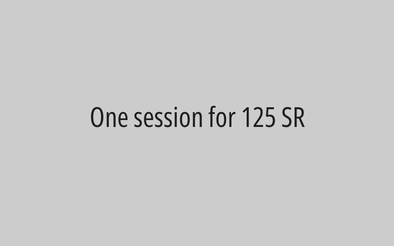 One session for 125 SR