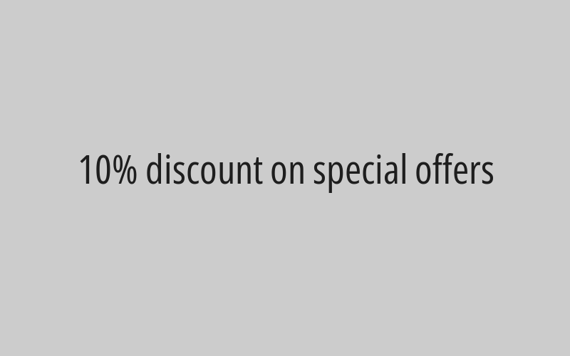 10% discount on special offers