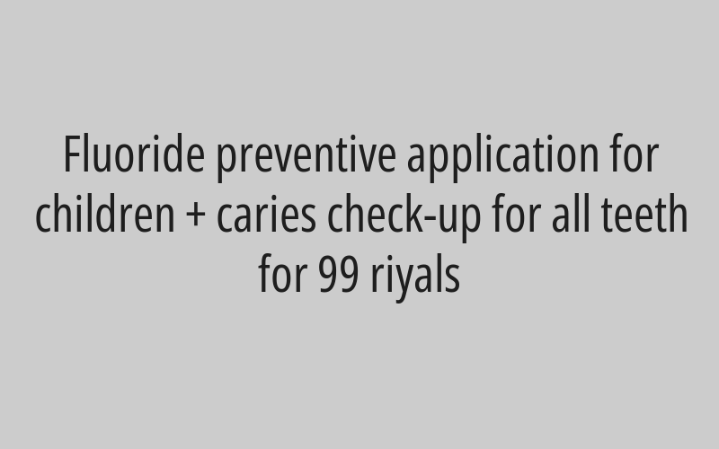 Chemical teeth whitening for 299 riyals