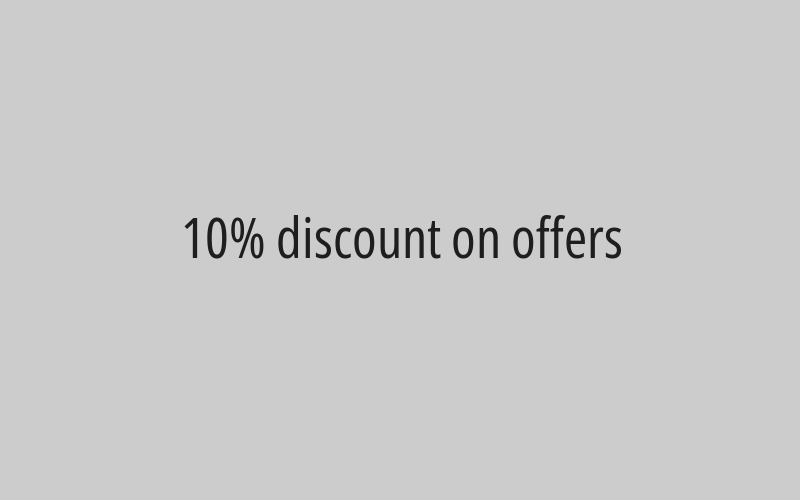 20% discount on all orders