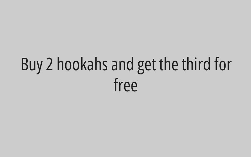 Order a shisha and get a free cake