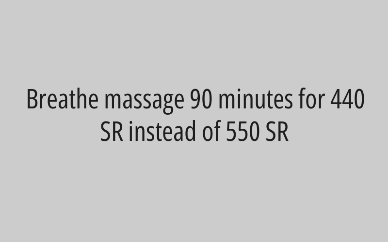 Hot stone massage 60 minutes for 304 SR instead of 380 SR