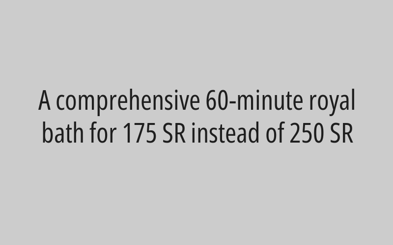 80-minute Swedish-Thai mix massage for 175 SR instead of 250 SR