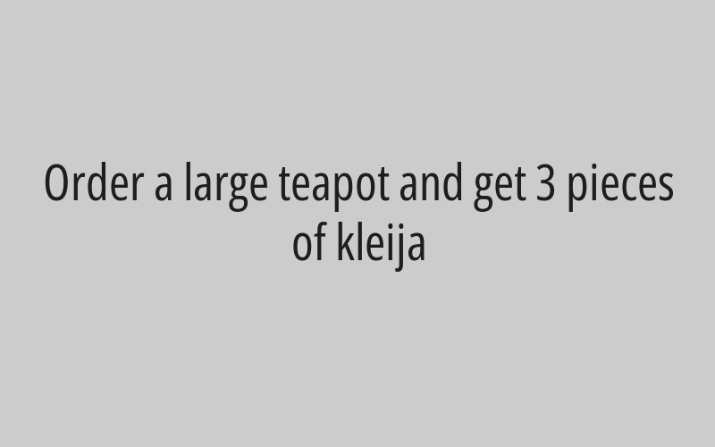 20% discount on the total bill