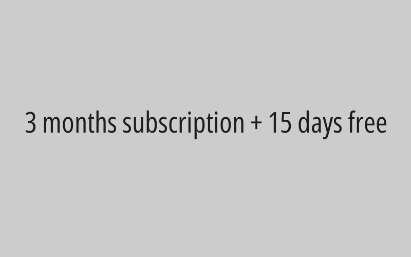6-month subscription + one month for free