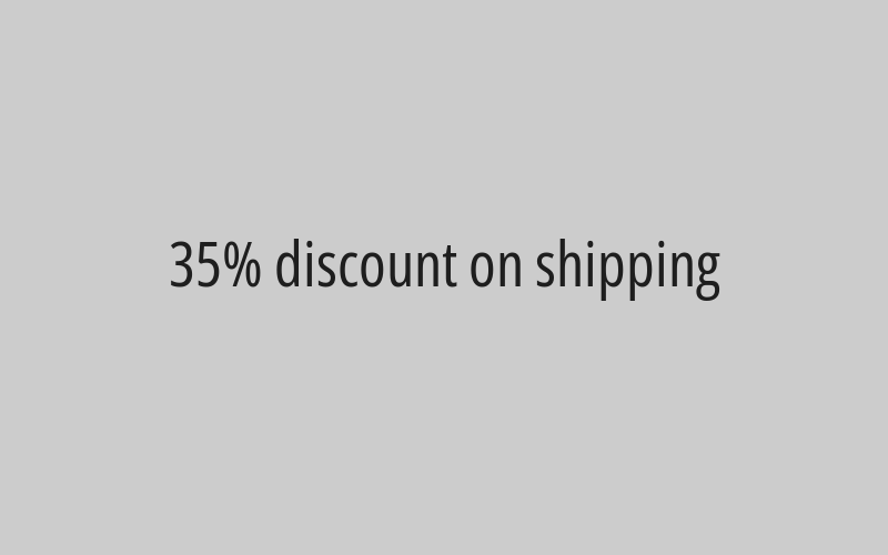 35% discount on shipping