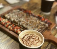 Order any type of Sweet and get espresso, americano, hot or cold mocha or mikato for free