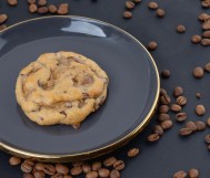 Kinder or chocolate cookies with Americano coffee