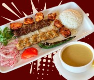 MIX GRILL PLATTER + LENTIL SOUP + SOFT DRINKS