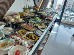 Morning breakfast buffet at Rio Restaurant