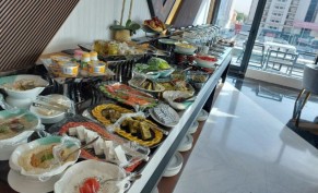 Morning breakfast buffet at Rio Restaurant