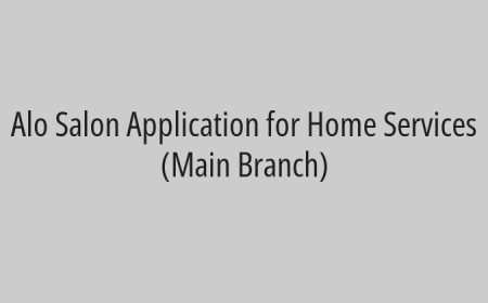 Alo Salon Application for Home Services (Main Branch)